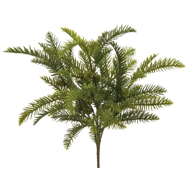 Pine Bush w/ Cone, Green, 17in