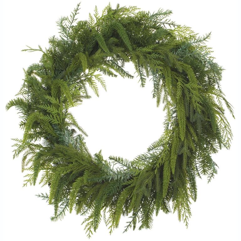 Cedar Mix Pine Wreath, Green, 25in