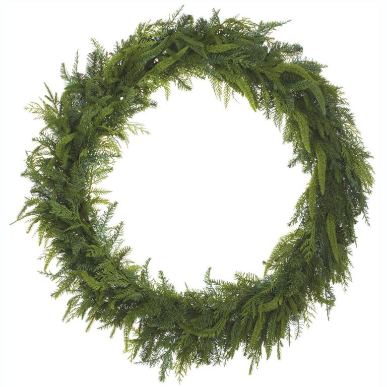 Cedar Mix Pine Wreath, Green, 38in