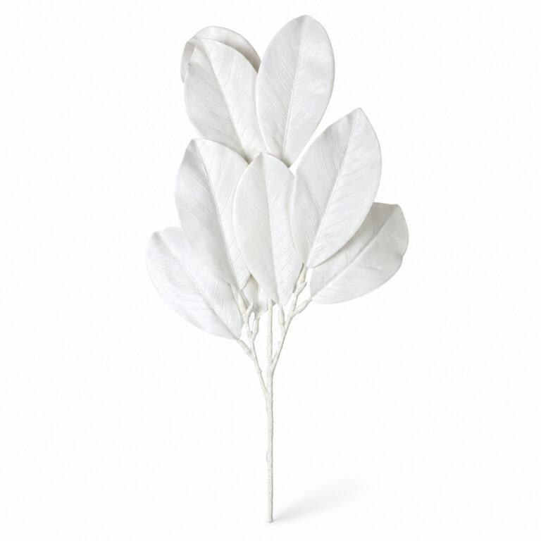 White Magnolia Leaf Spray, 34 inches (SKU: SGM004-WH)