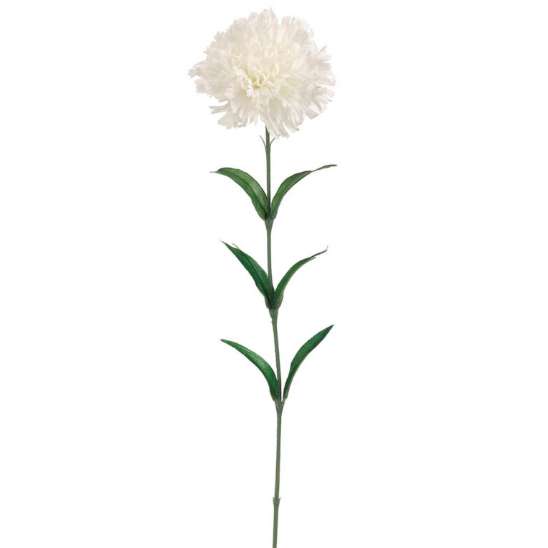 Carnation Spray, Cream, 25in