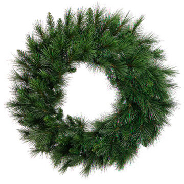 Wreath Pine Long Needle, Green, 48in