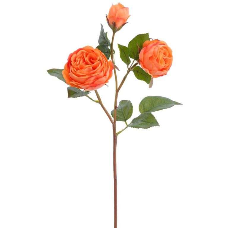 Rose Real Touch, Orange, 21in