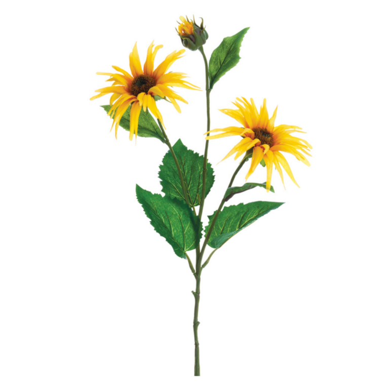 Sunflower Spray, Yellow, 29in