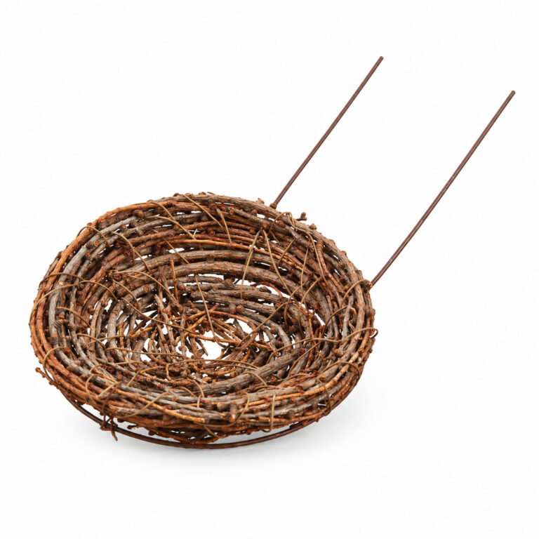 Brown Birds Nest Decor, 6 inches (SKU: AFZ337-BR)