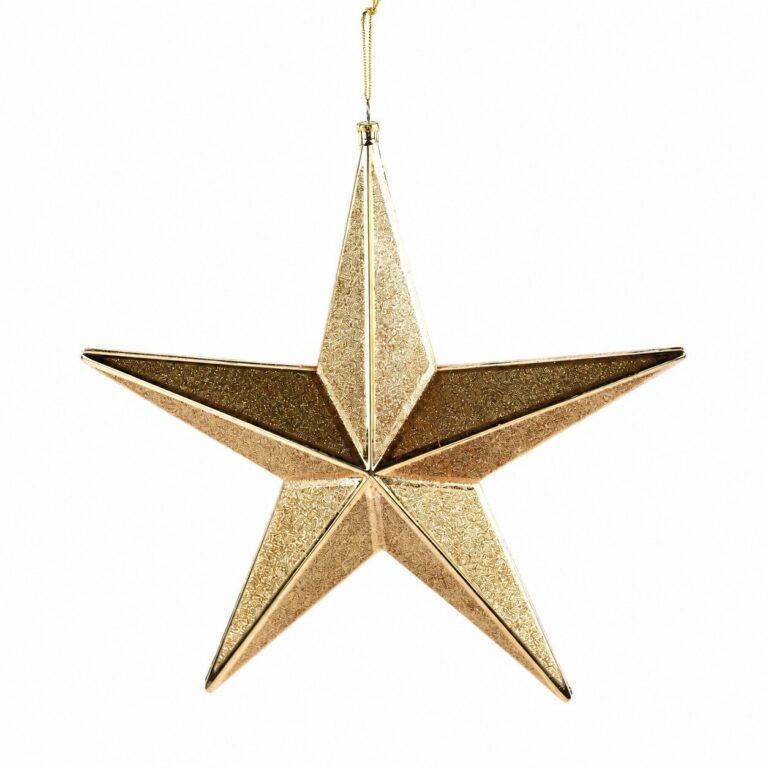 Star Ornament, Gold, 12in