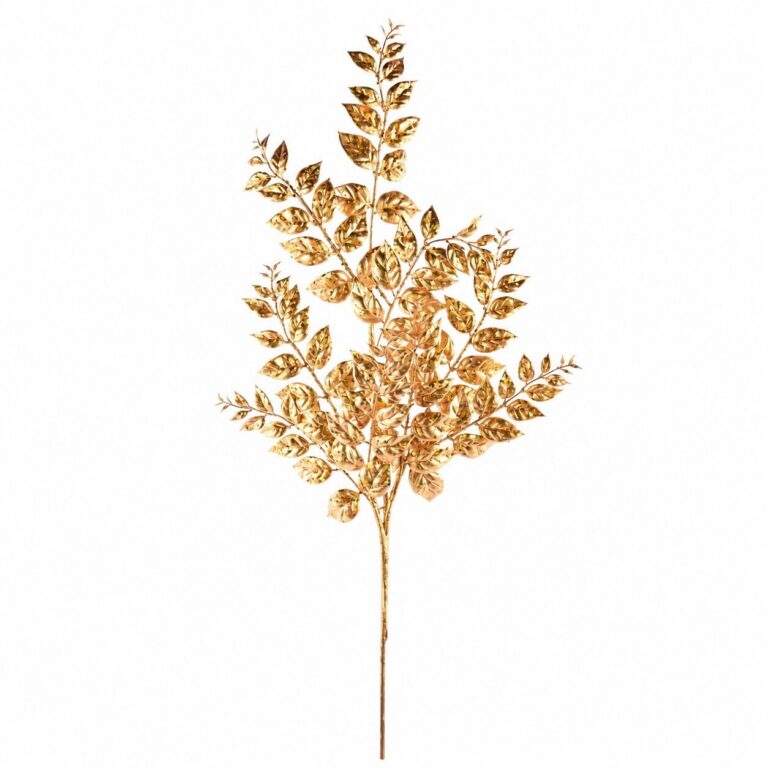 Metallic Leaf Spray, Gold, 32in