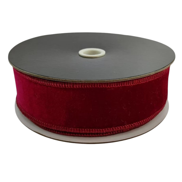 Velvet Ribbon, Burgundy, 1.5in x 10yd