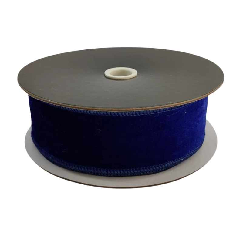 Velvet Ribbon, Blue, 1.5in x 10yd