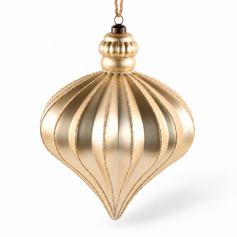 Finial Ornament, Gold, 7in