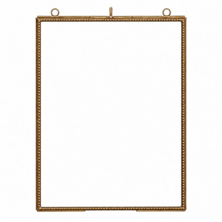 Metal Photo Frame, Bronze, 8in x 9.75in