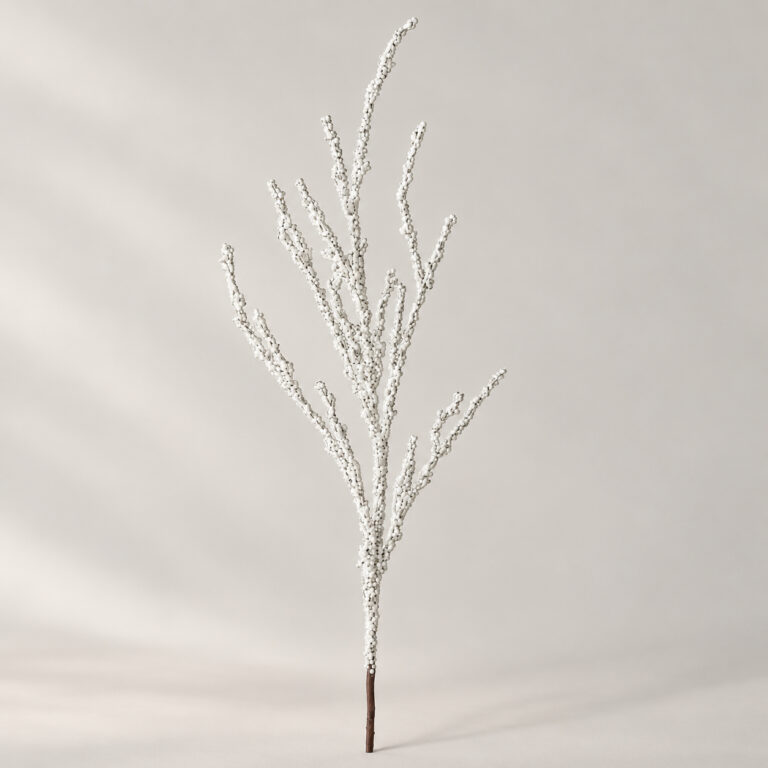 White frosted twig branch, 40in
